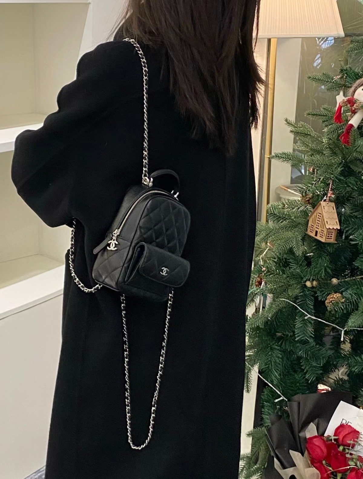 小香24C Mini雙肩背黑銀_2